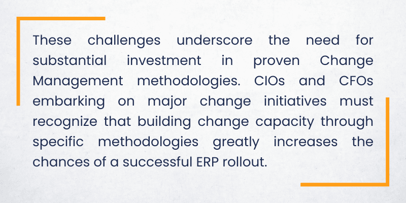 _  These challenges underscore the need for substantial investment in proven Change Management methodologies. CIOs and CFOs embarking on major change initiatives must recognize that building chang.png